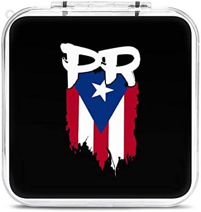 Puerto Rico Flag Pr Poteto Riquenho Boricua Caso de Armazenamento de Cartas de Card de Caso de Proteção