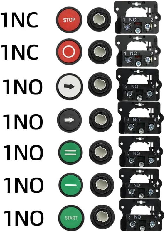 Botão de parada de partida de 22 mm com o símbolo de seta XB2 botão de toque plano botão momentâneo interruptor