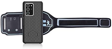 Igooke Galaxy Note 20 Ultra 5G Braçadeira esportiva, tampa híbrida de estojo híbrido construído