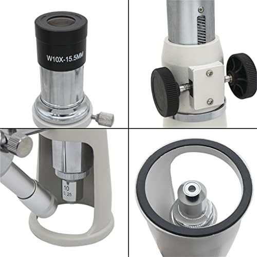 Fksdhdg portátil 100x Mini Jóias Microscópio Microscópio Monocular com Gradiente e Luz para identificar