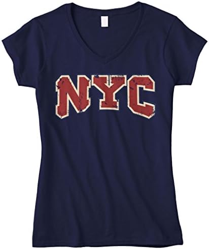 T-shirt de decote em V Cybertela New York City NYC