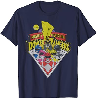 Power Rangers + T-shirt do grupo de logotipo