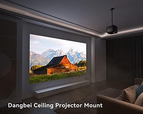 Montagem do teto do projetor Dangbei, altura ajustável de 3,9-15,7 polegadas de projetor, 1/4 de parafuso compatível