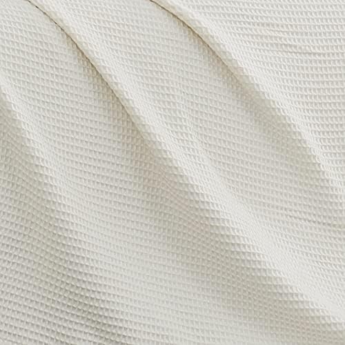 Canhão Heritage Cotton Waffle Ivory Twin/Twin XL Blanket