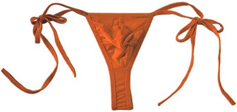 JeerLeep Mens Sexy Ice Silk Bikini Tie Side G String T Back Thong Briefs