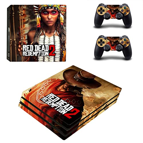 Game Gred Deadf e Redemption PS4 ou PS5 Skin Skinper para PlayStation 4 ou 5 Console e 2 Controllers Decal