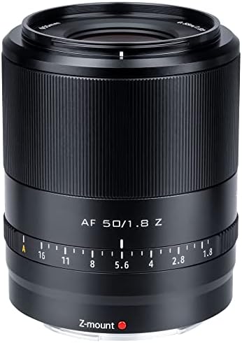 Viltrox AF 50mm f/1.8 F1.8 Z Mount Lente de estrutura cheia STM Auto Focus Standard Prime Lens