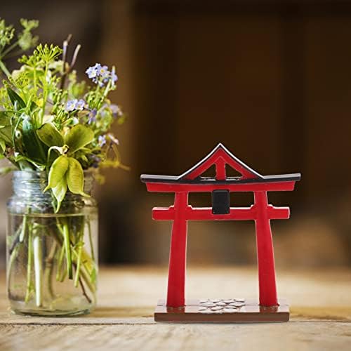 Patkaw japonês shinto torii portão resina aquário aquário torii miniatura ponte paisagem ornamentos