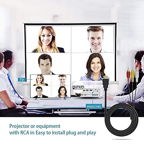 EANETF HDMI para CABO RCA, 1080p 5ft/1,5m HDMI Male para 3-RCA VÍDEO AUDIO AD CABO CONECTOR DO