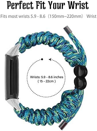ECSEM compatível com Fitbit Charge 5 Bandas Elastic Fabric Bracelets for Women Substacting Band Redução Redução