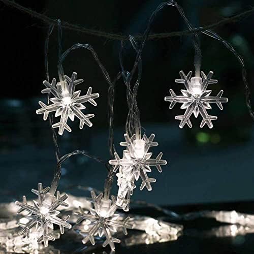 Christmas Snowflake String Lights Decorações Decoração de Fairia do Inverno de Christmas Snowflake