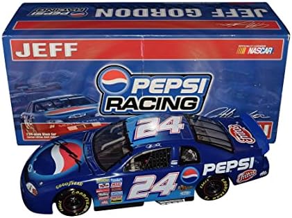 Autografado 1999 Jeff Gordon 24 Pepsi Racing Winston Cup Series Vintage Ação assinada 1/24 Escala Nascar Diecast