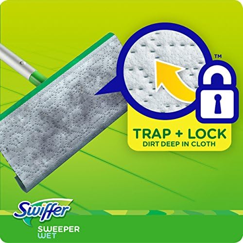 Swiffer Sweeper Moll Mapping Pad Recarias para esfregar o chão com perfume de lavanda Febreze, 12