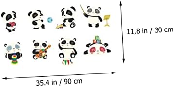Toyandona 1pc Cartoon Panda adesivos de parede de parede adesivos para crianças adesivos de parede de animais