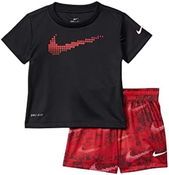 Nike Baby Boy's Dri-Fit domina a camiseta gráfica e o conjunto de duas peças