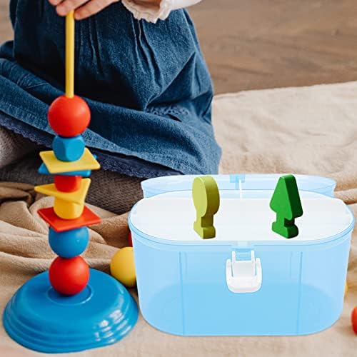 CABILOCK KIDS TOYS TOYS Organizador de mesa Caixa de armazenamento Plástico Caixa de brinquedo