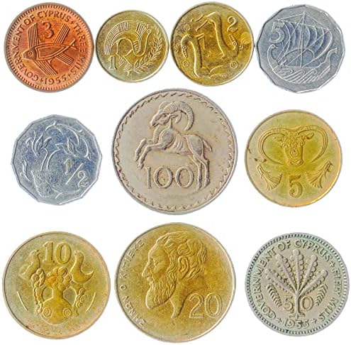 Guernsey 10 moedas mistas | 1 centavo - 20 pence | Moeda giernesiae | Ilhas do canal | Bailiwick de Guernsey