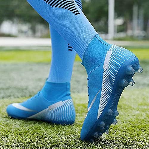 Wanmeil Unissex Football Sopance Shoe Big Kids Youth Outdoor Firm Ground Soccer Cleats