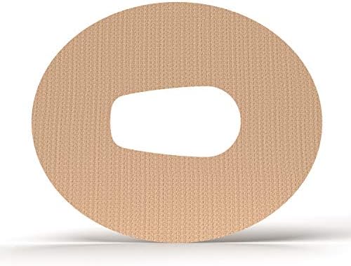 Patches adesivos GrifGrips: Skin Tom Grips: Formas ovais para o seu dispositivo DEXCOM G6 - Fórmula extrema - 20 pacote - patches CGM - Patch diabético com corte interno