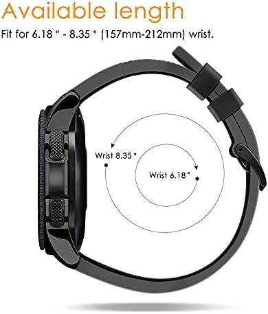 Fintie Silicon Band Compatibel com Samsung Galaxy Watch 4 40mm/44mm e pacote clássico de 42 mm/46m