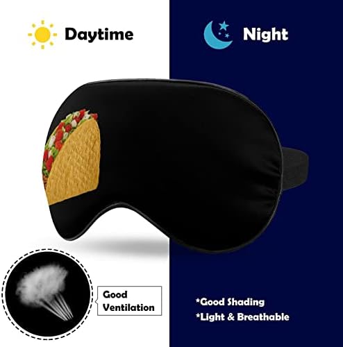 Taco Sleeping Blingelfold Mask fofo olho capa engraçada com alça ajustável para homens homens