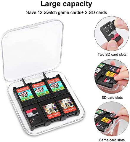 Plaid Mama Bear Game Card Case de Card de Card de Choque Holdizador 6 Slots Slots Storage Protective Box Compatível
