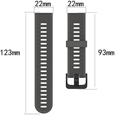 Ancang Silicone Watch Band tapas para Garmin Fenix ​​5 5 mais 6 6Pro 22mm Purmanete de pulseira