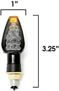 Krator Mini Custom LED Turn Signal Lights Lâmpada Compatível com KTM Super Enduro Supermoto Cross
