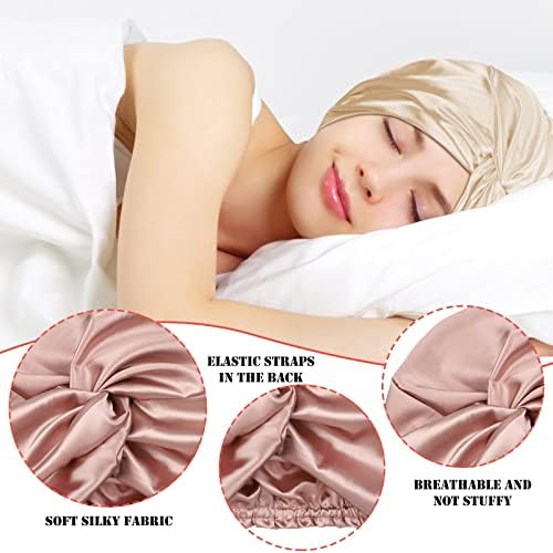 6 pedaços de cabelos de seda para mulheres adormecidas gabinete de seda macia de seda macia Capinho