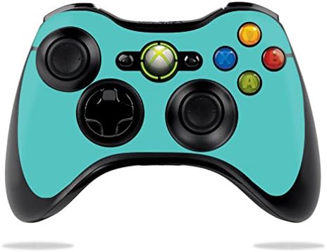 MightySkins Skin Compatível com Microsoft Xbox 360 Controller - Solid Turquoise | Tampa protetora, durável
