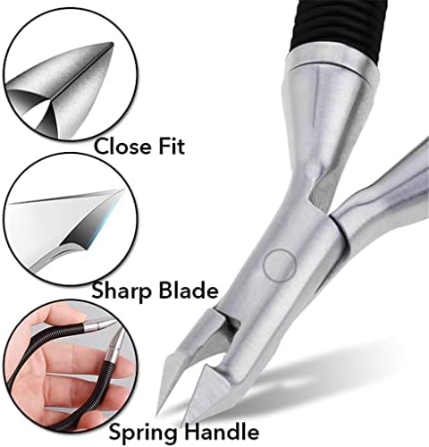 Liuzh aço inoxidável cutícula tesoura cuticle cuticle pusher cortador nipper clipper removedor de pele