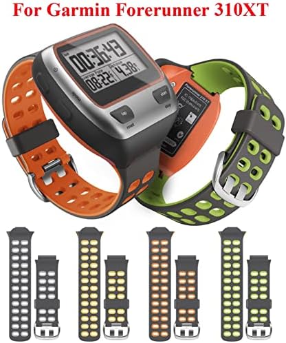 MGTCAR Colorido Sport Silicone Watch Band para Garmin Forerunner 310xt Watch Substitui Watch Strap