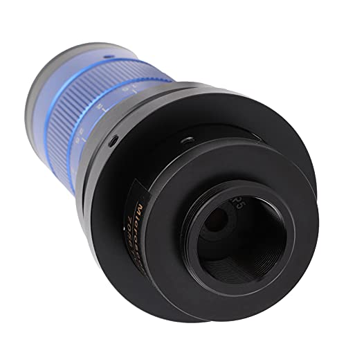 Adaptador de lentes de microscópio, 0,7x - 5.6x Zoom Glasses 32x - 255x para chips para objetos