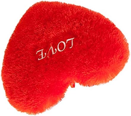 AMOSFUN Red Decor de casa Pluxh Pillow Pillow Heart Heart Plush Pillow Pillow Decorativo Coscada Coscada