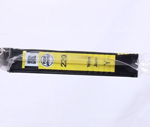 Cartucho de jato de tinta amarelo Epson 220 genuíno.