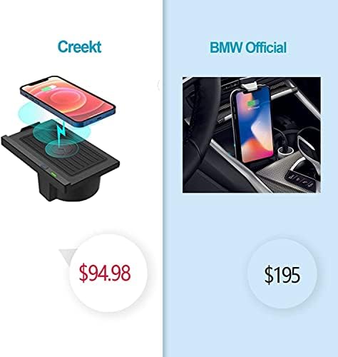 Carregador de telefone sem fio para BMW X5 2014-2018, x6 2015-2019, almofada de carregamento sem fio para 2014