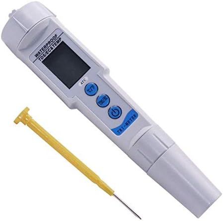 Zuqiee pH medidor Ec medidor digital Water tds Medidor Filtro de calibração automática Testador de calibração