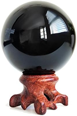 Bola de cristal obsidiana de Mina Heal para Fengshui, meditação, cura de cristal, esfera de adivinhação,