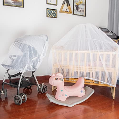 Dadouman de alta densidade de berço de berço de bebê tampa e carrinhos de bebê redes de mosquitos, 2 tamanhos
