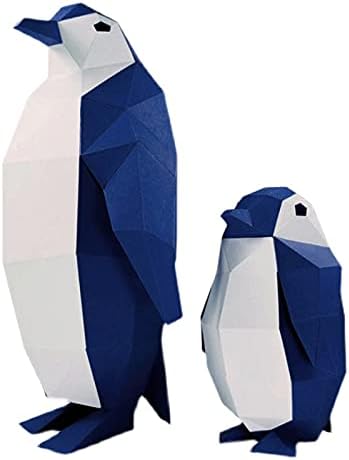 Wll-DP Imperador Penguin Pai e Son Modelo de papel 3D Game artesanal de decoração geométrica de origami