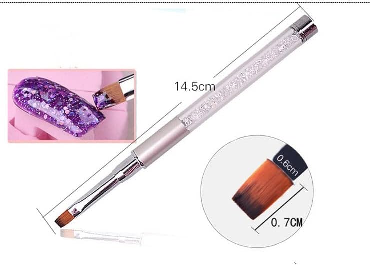 Escovo de unha CLGZS Conjunto para pintar a ferramenta de kit de caneta de pincel de shrenstone gel acrílico