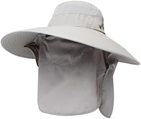Orgjwd Summer Sun Hat Hat Bucket Men Hat com retalho de pescoço Proteção ao ar livre