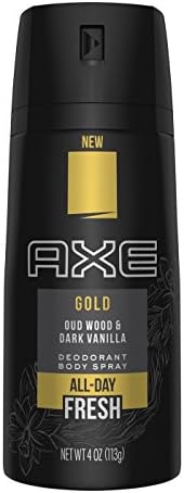 Ax Gold Oud Wood e Spray corporal de baunilha escuro 4,0 oz
