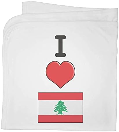 Azeeda 'I Love Líbano' Cotton Baby Clanta / xale