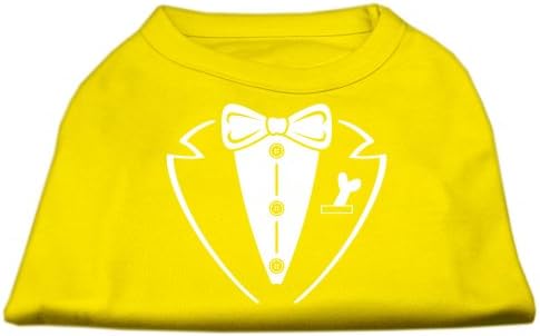 Tuxedo Scrprint Dog Camisa Amarelo XL