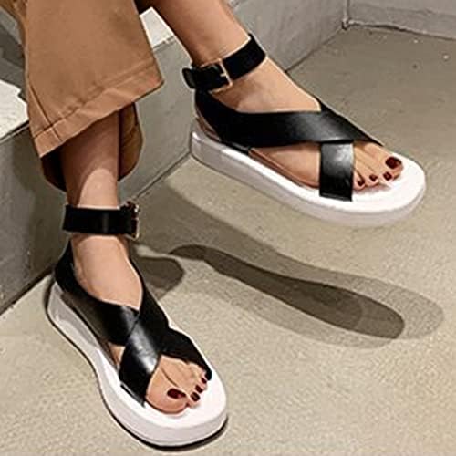 Sandálias de plataforma Mulheres amplas que não deslizam secagem rápida sapatos de almofada macia