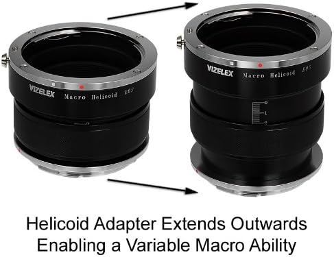 Macro Vizelex Helicóide Focus - Canon EOS Lens para Canon EOS Body, Magnificação variável Helicoil