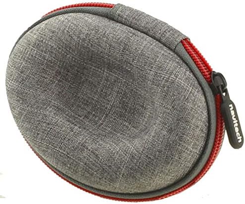 Navitech Hard Protective Grey com estojo de relógio inteligente de zip vermelho compatível com a abordagem Garmin