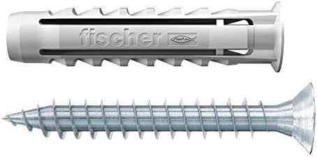 Fischer SX, 80 Dowels Kit com parafuso para montagem na parede Full and Perforated Brick, 544256
