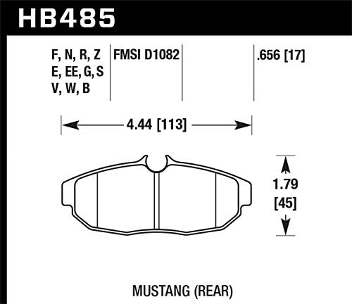 Hawk Performance HB485F.656 HPS Performance Ceramic Breke Pad